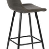 Pertoya MSM Dark Gray Vegan Leather Stool