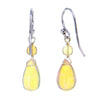 Petite Chandelier Cut Citrine Crystal Earrings