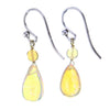 Petite Chandelier Cut Citrine Crystal Earrings