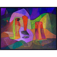 Vintage Abstract Painting By Philip North #10