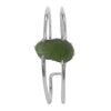 Raw Moldavite Bracelet in Sterling Silver v1