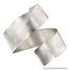 Spiral Ribbon Italian Designer Sterling Silver Cuff in Satin Finish