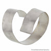 Spiral Ribbon Italian Designer Sterling Silver Cuff in Satin Finish