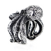 Lifelike Octopus Sterling Silver Ajustable Ring
