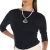 Moonstone and Turquoise Runway Necklace