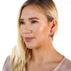 Natural Amethyst Super Seven 7 Lepidocrocite Crystal Earrings AAA
