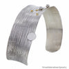 Warped Sterling Silver Bracelet with 18K Solid Gold Baubles