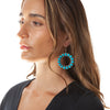Sleeping Beauty Turquoise Navajo Artisan Earrings