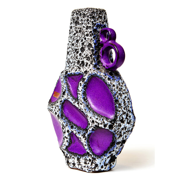 1970s Purple Roth Keramik Banjo Vase 313 MUSH.CO