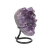 Amethyst Druse Geode Heart on Stand