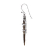 Spear Ancient Fossil Artifact Earrings