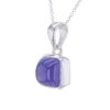 9 Carat Tanzanite Cabochon Pendant Necklace