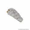 Organic Shaped Sterling Silver Ring with 18K Solid Gold Baubles Size 7