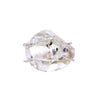 Dynasty Double Terminated Herkimer Diamond Sterling Silver Ring Size 7.5