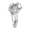 Dynasty Double Terminated Herkimer Diamond Sterling Silver Ring Size 7.5