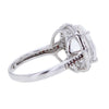 Round Cut Herkimer Diamond & Marcasite Sterling Silver Ring