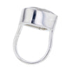 Herkimer Diamond Rattler Ring in Sterling Silver