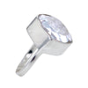 Herkimer Diamond Rattler Ring in Sterling Silver