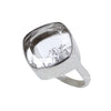 Herkimer Diamond Rattler Ring in Sterling Silver
