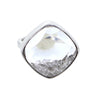 Herkimer Diamond Rattler Ring in Sterling Silver