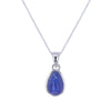 10 Carat Drop Cabochon Tanzanite Pendant Necklace
