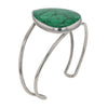 Teardrop Malachite Sterling Silver Cuff Bracelet