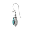 Teardrop Morenici Turquoise Earrings in Sterling Silver