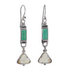 Ancient Fossil Artifact and Turquoise Earrings v3