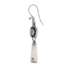 Ancient Fossil Artifact and Turquoise Earrings v4
