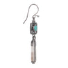Ancient Fossil Artifact and Turquoise Earrings v2