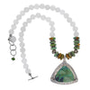 Moonstone and Turquoise Runway Necklace