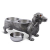 Luxury Life Size Dog Feeding Bowl from Sterling Silver Pewter