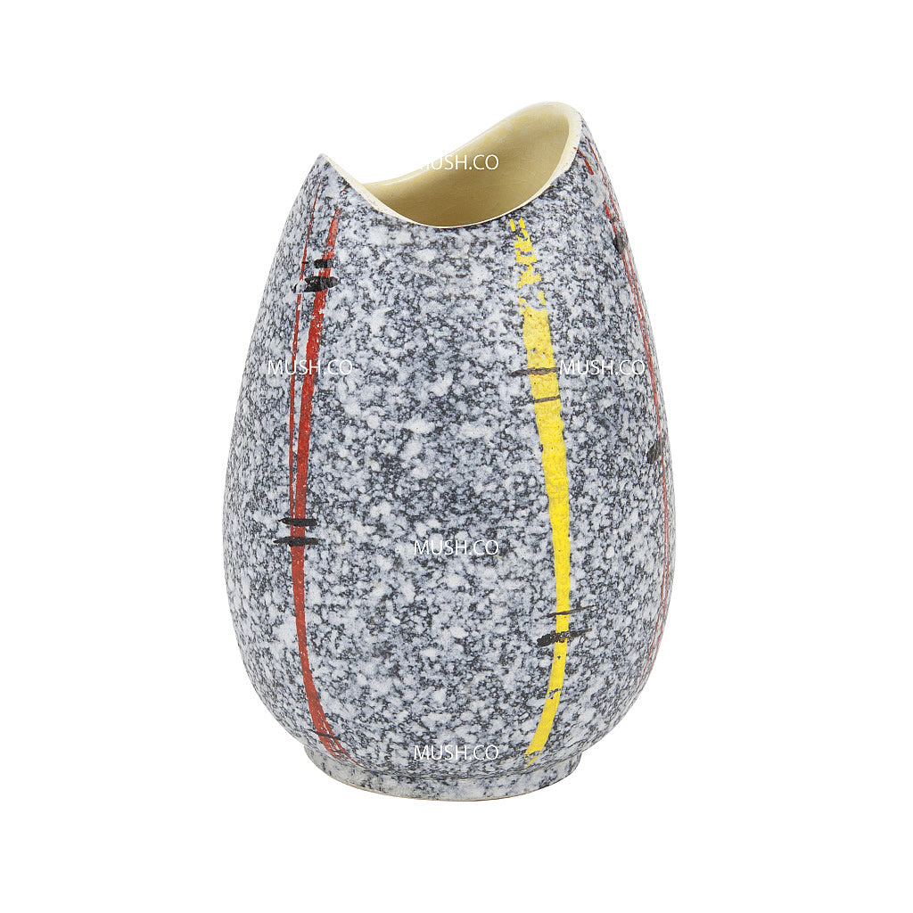 Early Mid Centruy Modern Scheurich Vase West Germany in Dapple Grey