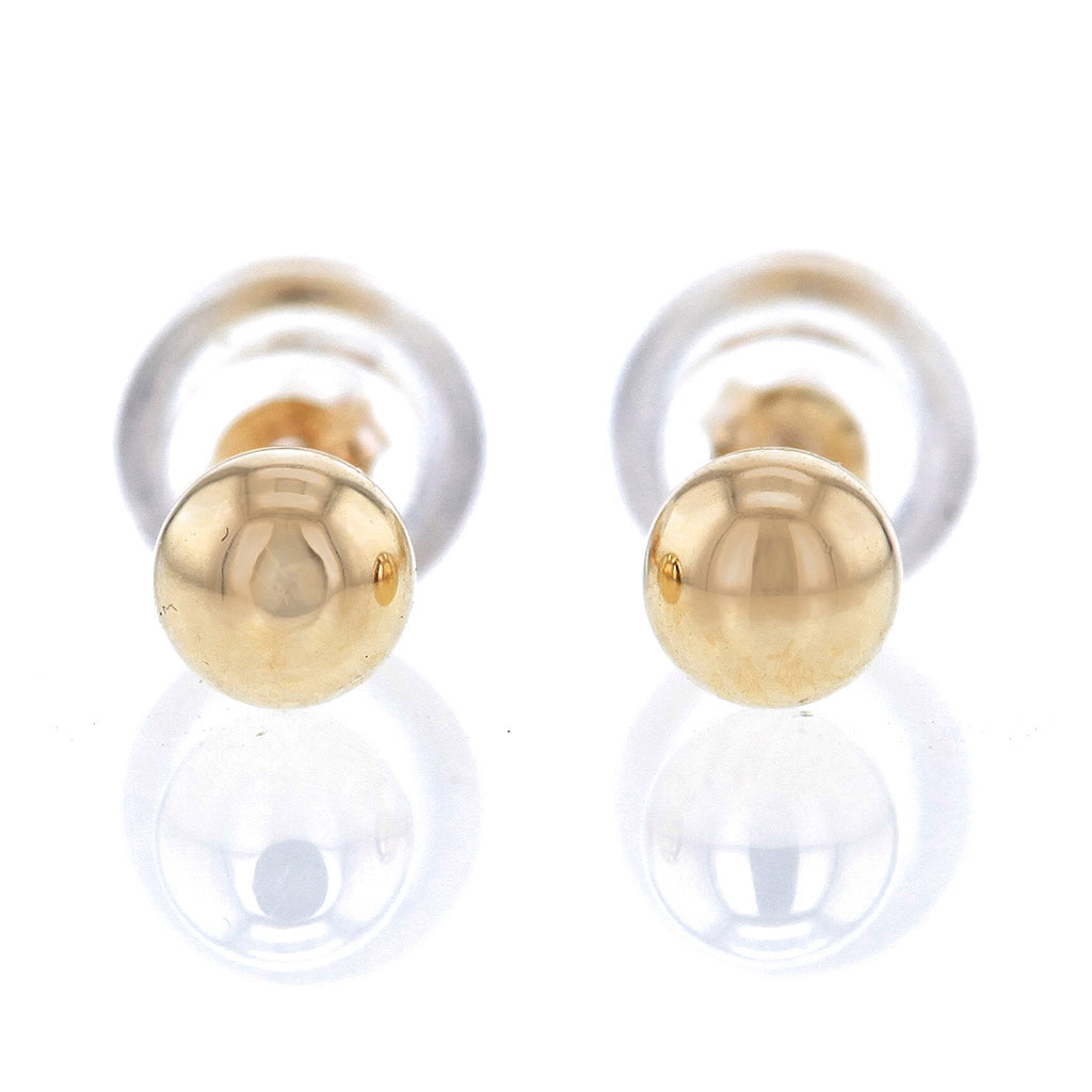 14K Solid Gold Stud Earrings