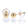 14K Solid Gold Stud Earrings