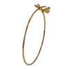 Diamond Butterflies Designer Bangle Bracelet in 14K Solid Gold