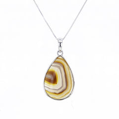 Botswana Agate Pendant Necklace