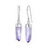 Amethyst Crystal Spire Earrings