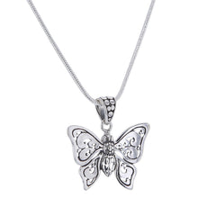 Halskette mit Schmetterlingsanhänger aus Sterlingsilber