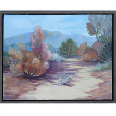 復古加州風景戶外油畫