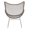 Carmen Outdoor Inddor Stühle aus Aluminium und Polyseil, PAAR