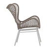 Carmen Outdoor Inddor Stühle aus Aluminium und Polyseil, PAAR