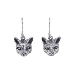 Kätzchen-Ohrringe aus Sterlingsilber