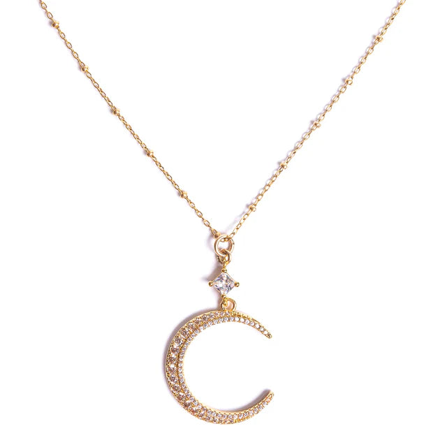 Lune 18K GP Pendant Necklace