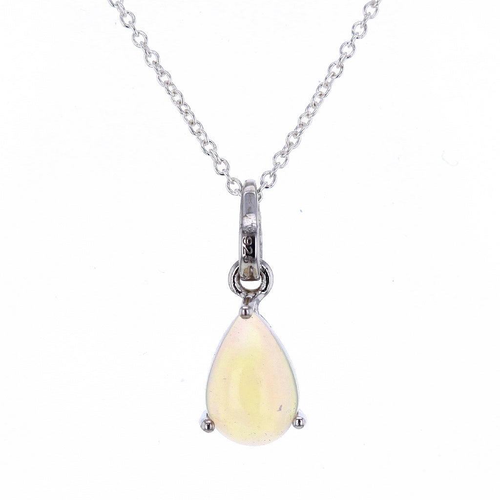 Petite Natural Ethiopian Opal Pendant