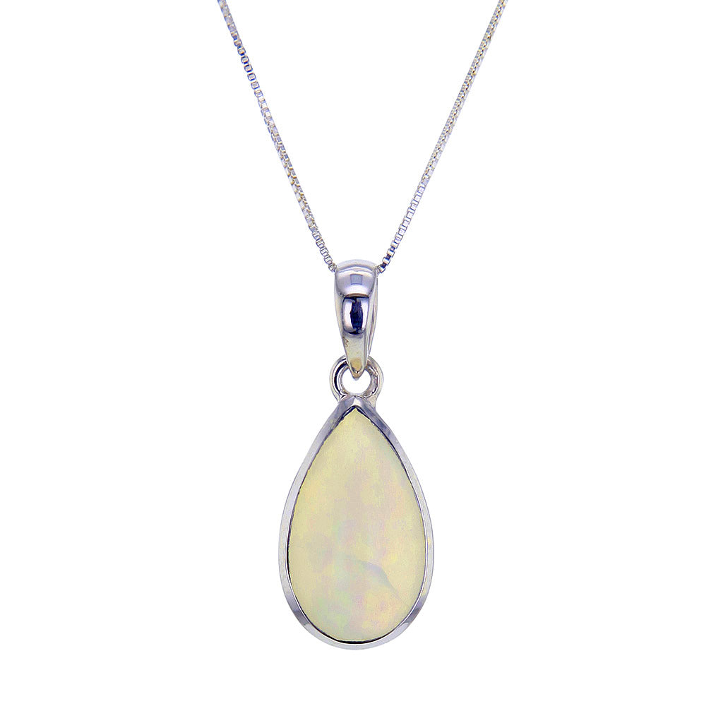 Natural Ethiopian Opal Cabochon Pendant