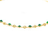 15 Emerald Gold Bracelet in 14K