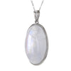 Large Oval Moonstone Cabochon Necklace