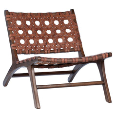 Paar Sessel aus Leder im Hans-Wegner-Stil