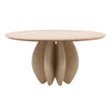 Ilsa Pine Wood Round Dining Table